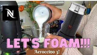 How To Foam Milk With Aeroccino 3 Make Coffee With Foam Tips amp Tricks  Easy Foamed Latte Recipe [upl. by Jeu]