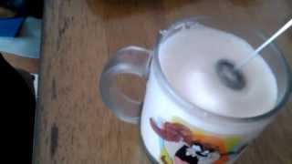 Aerolatte Review Frothing Cold Milk In Under 1 Minute [upl. by Emerej]